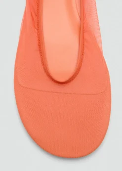 MANGO Buty*Baleriny z półprzezroczystej siateczki