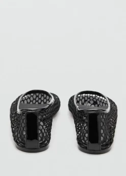 MANGO Buty*Baleriny z siateczki