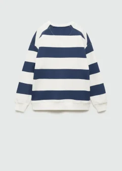 Dzieci MANGO Bluzy*Bawełniana bluza w paski