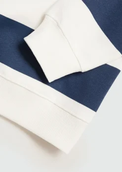 Dzieci MANGO Bluzy*Bawełniana bluza w paski