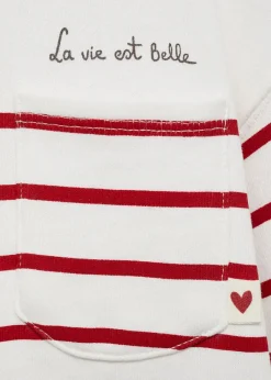 Dzieci MANGO Bluzy*Bawełniana bluza w paski