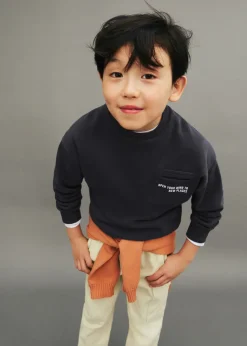 Dzieci MANGO Bluzy*Bawełniana bluza z kieszenią