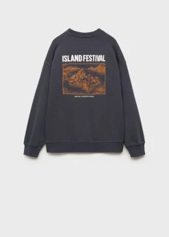 Dzieci MANGO Bluzy*Bawełniana bluza z kieszenią