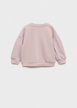 Dzieci MANGO Bluzy*Bawełniana bluza z wytłaczanym napisem