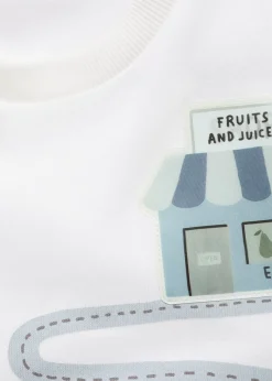 Dzieci MANGO Bluzy*Bawełniana bluza ze wzorem