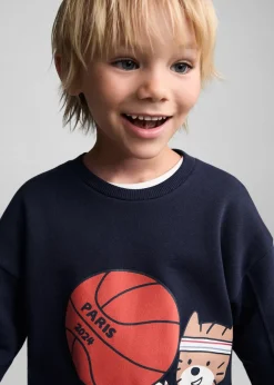 Dzieci MANGO Bluzy*Bawełniana bluza ze wzorem