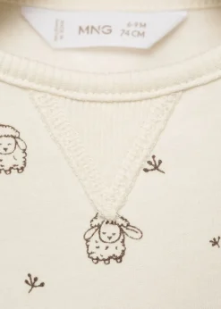 Dzieci MANGO Swetry I Kardigany|Swetry I Kardigany*Bawełniana bluza ze wzorem