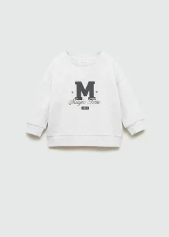 Dzieci MANGO Bluzy*Bawełniana bluza ze wzorem