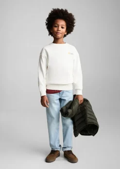 Dzieci MANGO Bluzy*Bawełniana bluza ze wzorem