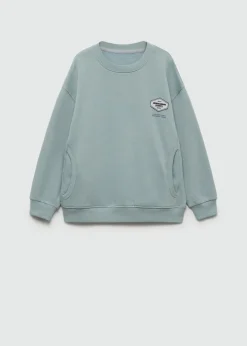 Dzieci MANGO Bluzy*Bawełniana bluza ze wzorem