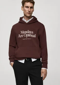 MANGO Bluzy*Bawełniana bluza ze wzorem