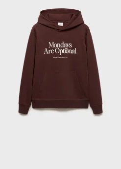 MANGO Bluzy*Bawełniana bluza ze wzorem