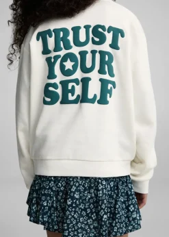 Dzieci MANGO Bluzy*Bawełniana bluza ze wzorem