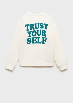 Dzieci MANGO Bluzy*Bawełniana bluza ze wzorem