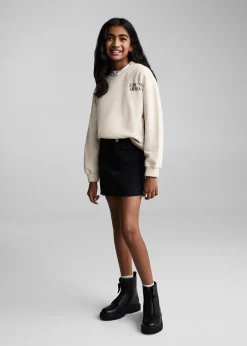 Dzieci MANGO Bluzy*Bawełniana bluza ze wzorem