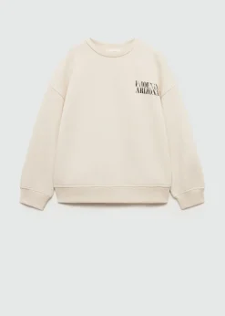 Dzieci MANGO Bluzy*Bawełniana bluza ze wzorem