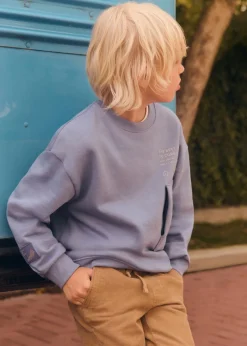 Dzieci MANGO Bluzy*Bawełniana bluza ze wzorem