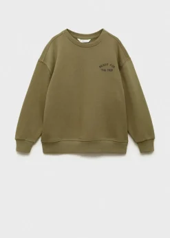 Dzieci MANGO Bluzy*Bawełniana bluza ze wzorem