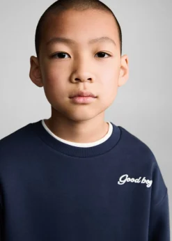 Dzieci MANGO Bluzy*Bawełniana bluza ze wzorem