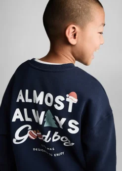 Dzieci MANGO Bluzy*Bawełniana bluza ze wzorem