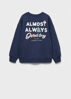 Dzieci MANGO Bluzy*Bawełniana bluza ze wzorem