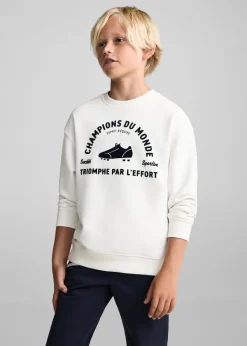 Dzieci MANGO Bluzy*Bawełniana bluza ze wzorem