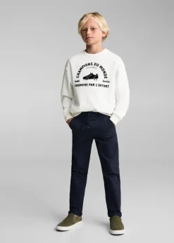 Dzieci MANGO Bluzy*Bawełniana bluza ze wzorem