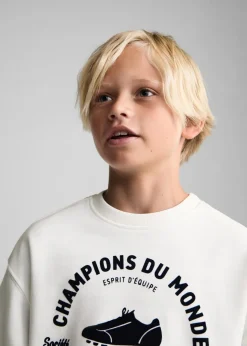 Dzieci MANGO Bluzy*Bawełniana bluza ze wzorem