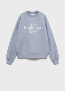 Dzieci MANGO Bluzy*Bawełniana bluza ze wzorem