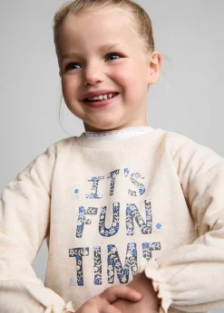 Dzieci MANGO Bluzy*Bawełniana bluza ze wzorem