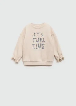 Dzieci MANGO Bluzy*Bawełniana bluza ze wzorem