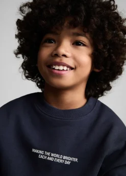 Dzieci MANGO Bluzy*Bawełniana bluza ze wzorem