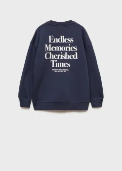 Dzieci MANGO Bluzy*Bawełniana bluza ze wzorem