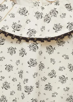 Dzieci MANGO Koszule*Bawełniana bluzka kwiatowy wzór