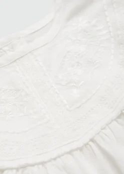 Dzieci MANGO Koszule|Koszule*Bawełniana bluzka z haftem