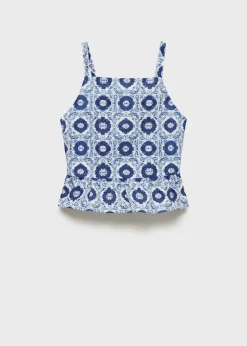 Dzieci MANGO Koszule I Bluzki*Bawełniana bluzka z nadrukiem