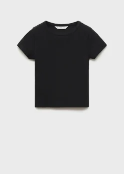 Dzieci MANGO Koszulki I Topy*Bawełniana, ściągaczowa koszulka