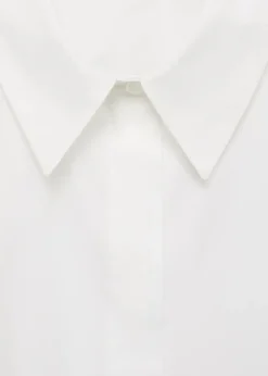 MANGO Koszule I Bluzki*Bawełniana koszula crop