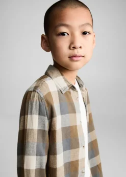 Dzieci MANGO Koszule*Bawełniana koszula w kratę