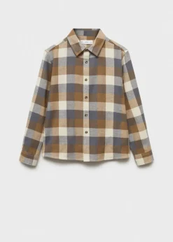 Dzieci MANGO Koszule*Bawełniana koszula w kratę