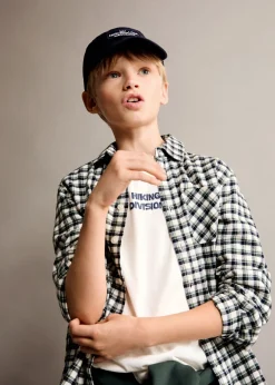 Dzieci MANGO Koszule*Bawełniana koszula w kratę