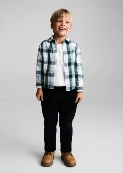 Dzieci MANGO Koszule*Bawełniana koszula w kratę