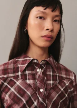 MANGO Koszule I Bluzki*Bawełniana koszula w kratę