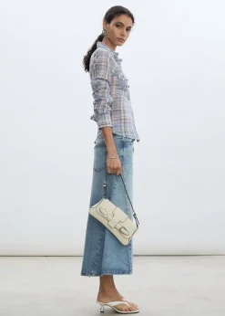 MANGO Koszule I Bluzki*Bawełniana koszula w kratę