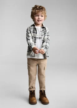 Dzieci MANGO Koszule*Bawełniana koszula w kratę