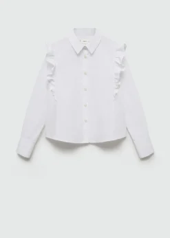 Dzieci MANGO Koszule I Bluzki*Bawełniana koszula z falbanami