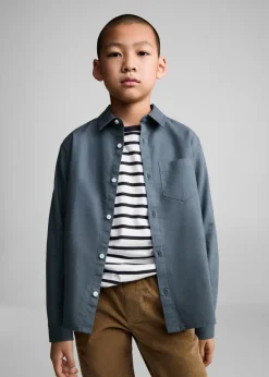 Dzieci MANGO Koszule*Bawełniana koszula z kieszenią