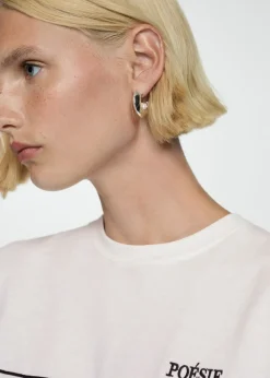 MANGO Koszulki*Bawełniana koszulka w pasy