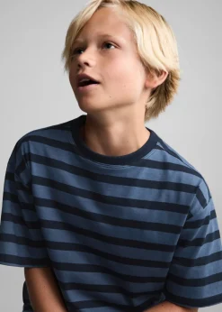 Dzieci MANGO Koszulki*Bawełniana koszulka w pasy
