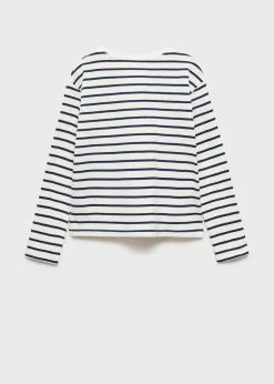 Dzieci MANGO Koszulki I Topy*Bawełniana koszulka w pasy